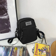 Nylon Mini Shoulder Messenger Bag for Men and Women