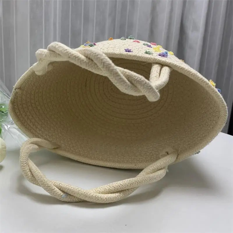 Women Shoulder Tote Bag Lovely Vegetable Basket Handbag Shopper Bag