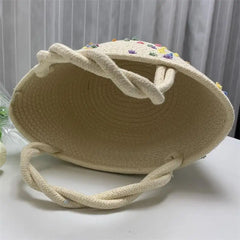 Women Shoulder Tote Bag Lovely Vegetable Basket Handbag Shopper Bag