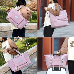 Women Shoulder Travel Bag Gym Yoga Sport Large Capacity Duffle Tote