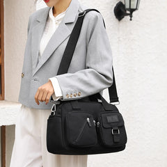 Retro Tote Bag European American Nylon Messenger Travel Handbag