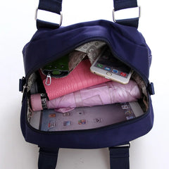 Women Shoulder bag Female Pleated Crossbody Bag Tote High Retro Handbag Nylon