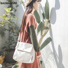 Women Canvas Shoulder Bag Cotton Crossbody Messenger Girls School Totes