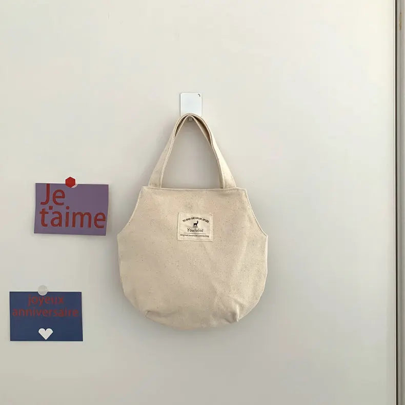 Women Canvas Tote Bag Female Ins Soft Cotton Cloth Purse Handbag