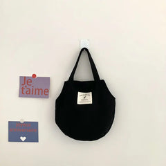 Women Canvas Tote Bag Female Ins Soft Cotton Cloth Purse Handbag