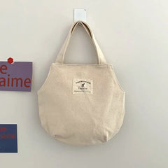 Women Canvas Tote Bag Female Ins Soft Cotton Cloth Purse Handbag