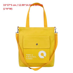 Women Shoulder Bag Pouch Sweet Printed Canvas School Crossbody Money Bag