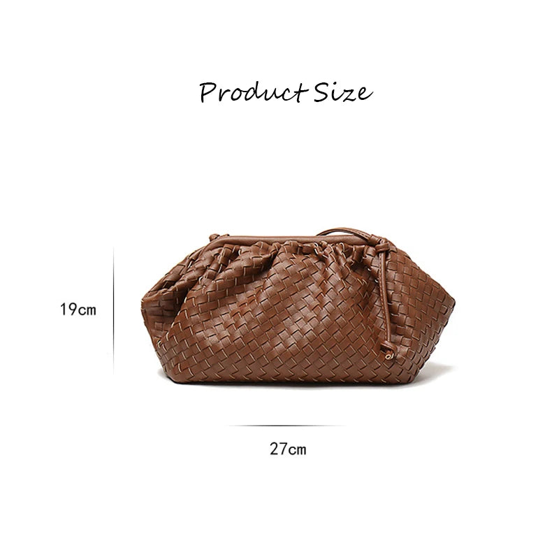 Retro Cloud Women Dumplings Handbag Crossbody Shoulder Bag