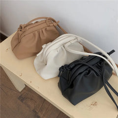Retro Cloud Women Dumplings Messenger Bag Crossbody Shoulder Bag