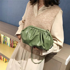 Women Dumplings Messenger Bag Retro Cloud Female Crossbody Shoulder Bag Tide