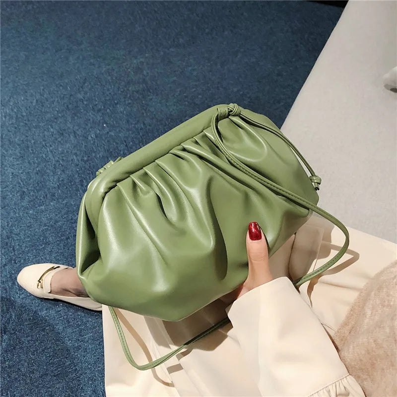 Retro Cloud Women's Dumplings Messenger Bag Crossbody Shoulder Handbag