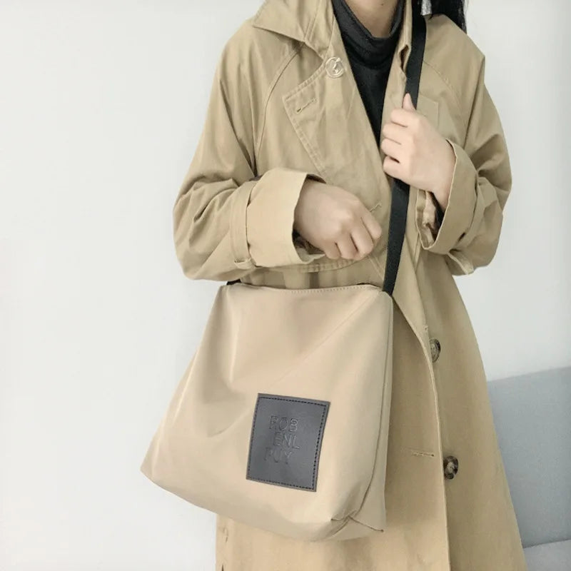Waterproof Nylon Canvas Bag Large Messenger Bag