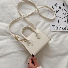 Women Single Shoulder Bag Small Handbags Solid PU Leather Crossbody Bags