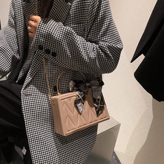 Women Shoulder Bag Silk Scarf Messenger Tote Clutch Handbag