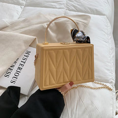 Silk Scarf Shoulder Bag All-match Women Messenger Small Tote Handbag Clutch