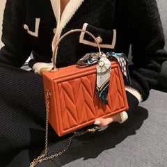 Women Shoulder Bag Silk Scarf Messenger Tote Clutch Handbag