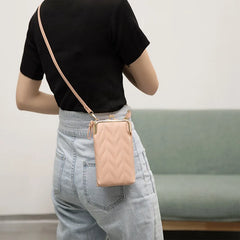 Women Shoulder Bag Leather Large Capacity Phone Purse