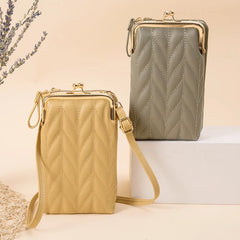 Women Shoulder Bag Leather Large Capacity Phone Purse