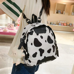 Women Small Backpack Solid Preppy Style Students School Bags Casual Nylon Travel