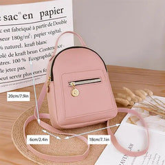 Women Small Backpack PU Leather Shoulder Bag For Teenage Girls