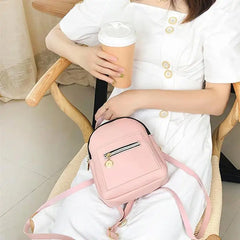 Women Small Backpack PU Leather Shoulder Bag For Teenage Girls