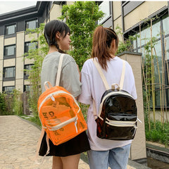 Women Small Backpack PVC School Bags for Teenage Girls