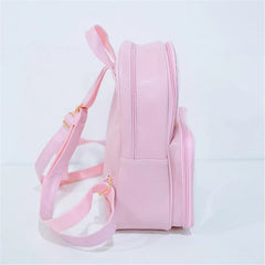 Women Small Backpack PVC School Book Bag for Teenage Girls