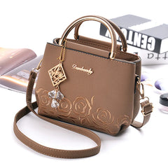 Women Small Bag Embroidery Flower Shoulder Bag Handbag