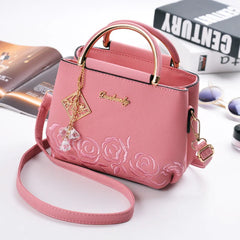 Women Small Bag Embroidery Flower Shoulder Bag Handbag