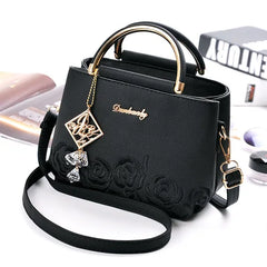 Women Small Bag Embroidery Flower Shoulder Bag Handbag