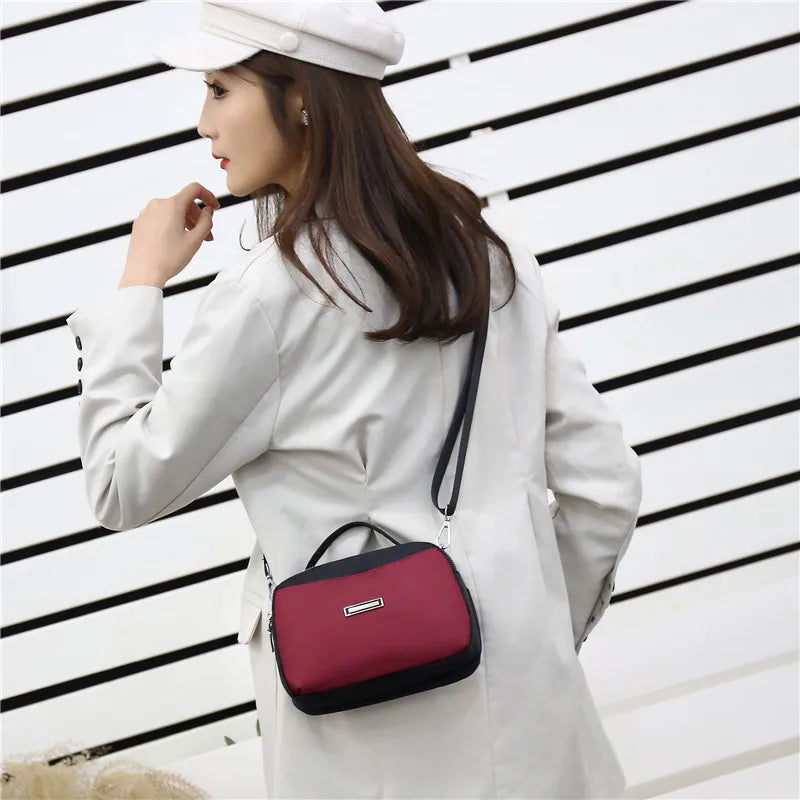 Women Small Bag Ladies Casual Oxford Cloth Shoulder Messenger Cross Body Bag