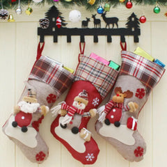 Women Small Bags Christmas Stocking Mini Sock Santa Claus Candy Bag Xmas Tree