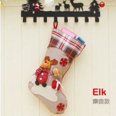 Women Small Bags Christmas Stocking Mini Sock Santa Claus Candy Bag Xmas Tree
