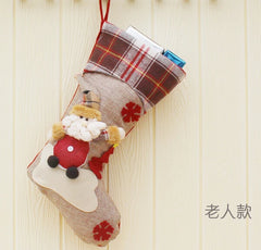 Women Small Bags Christmas Stocking Mini Sock Santa Claus Candy Bag Xmas Tree