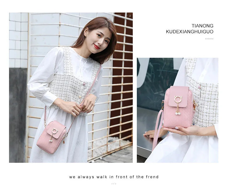Women Small Bags PU Leather Handbags Girl Travel Student Shoulder Bags