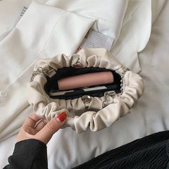 French Style Leather Crossbody Bag