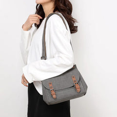 Women Canvas Crossbody Bag Vintage Shoulder Tote Small Handbag