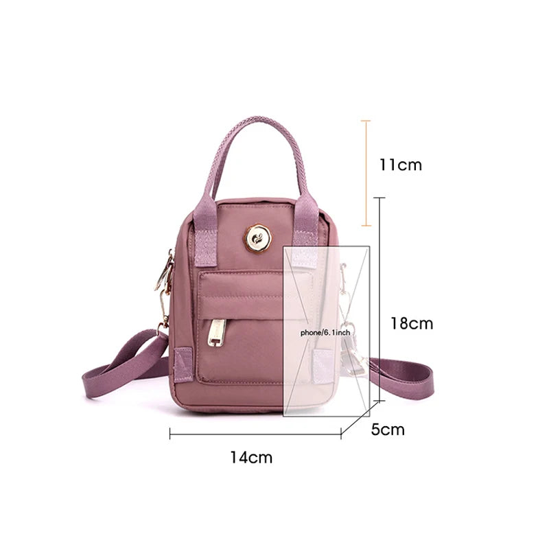Women Small Handbags Crossbody Shoulder Bags Waterproof Mini Messenger Bag
