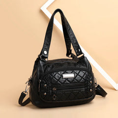 Women Small Handbags Satchel Top-handle Handbag PU Shoulder Purse Bag