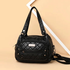 Women Small Handbags Satchel Top-handle Handbag PU Shoulder Purse Bag