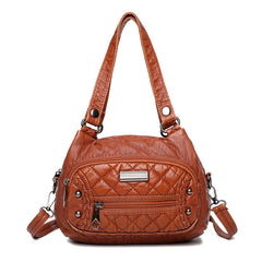 Women Small Handbags Satchel Top-handle Handbag PU Shoulder Purse Bag
