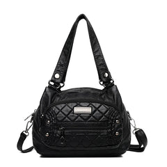 Women Small Handbags Satchel Top-handle Handbag PU Shoulder Purse Bag