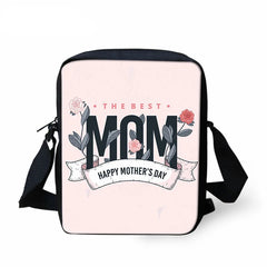 Happy Mothers Pattern Mini Shoulder Bag Crossbody School Bags
