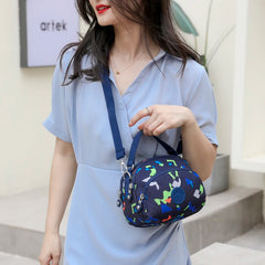 Women Small Messenger Bags Clutch Three Zipper Main Bag Female Handbags