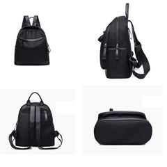 Women Small Nylon Waterproof Backpack Casual Student School Bag