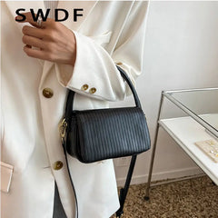 Women Small PU Leather Crossbody Sling Bags Shoulder Bag