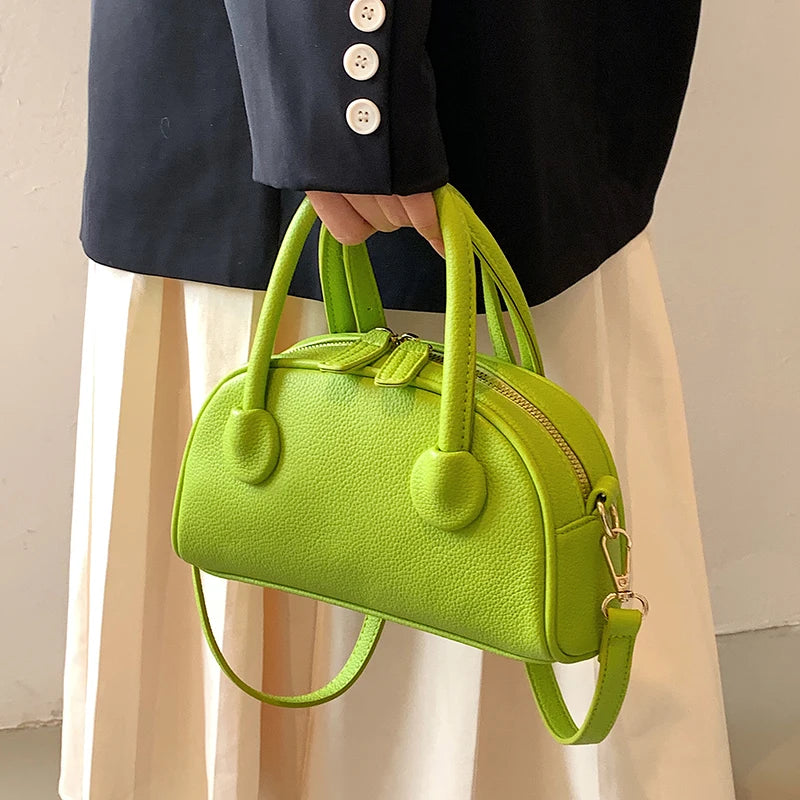 Women Small Pink Purses And Handbags Purple Leather Shoulder Bags