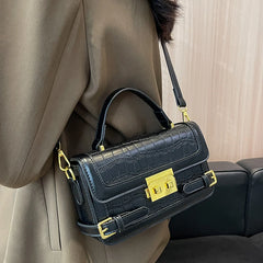 Women Small Pu Leather Handbags Shoulder Bags High Ladies Messenger Box Bags