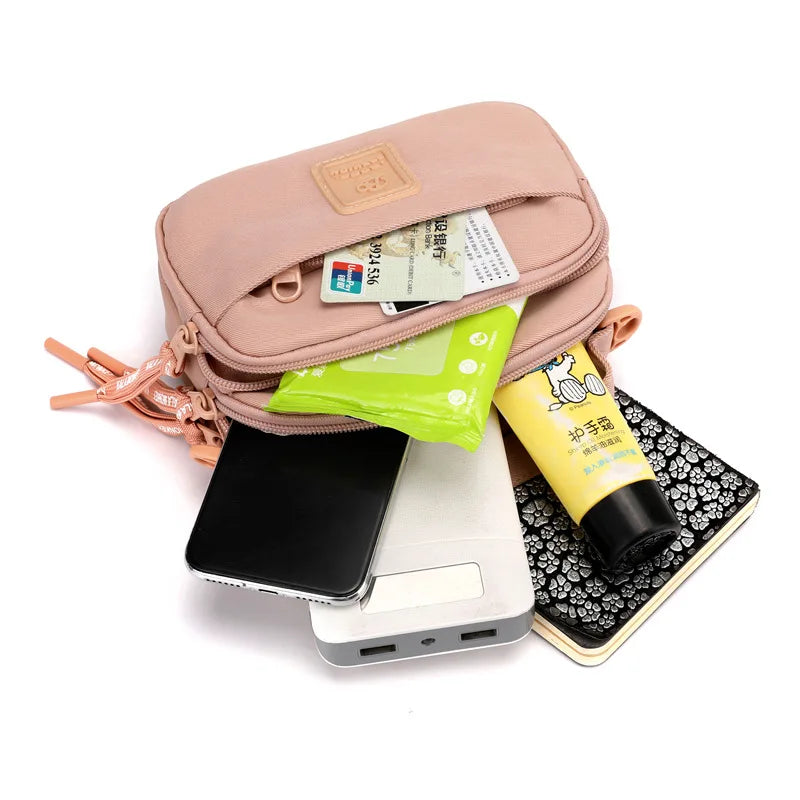 Women Small Shoulder Bag Casual Nylon Handbag Crossbody Bags