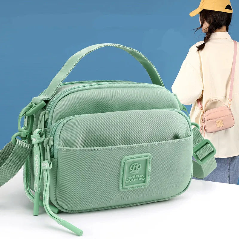 Women Small Shoulder Bag Casual Nylon Handbag Crossbody Bags